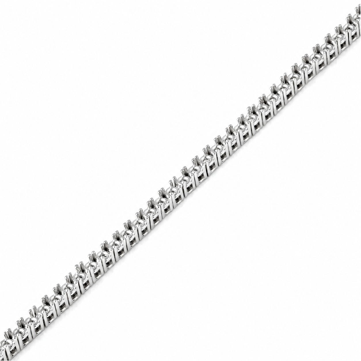 7-inch Classic 4-Prong Tennis Bracelet Mounting